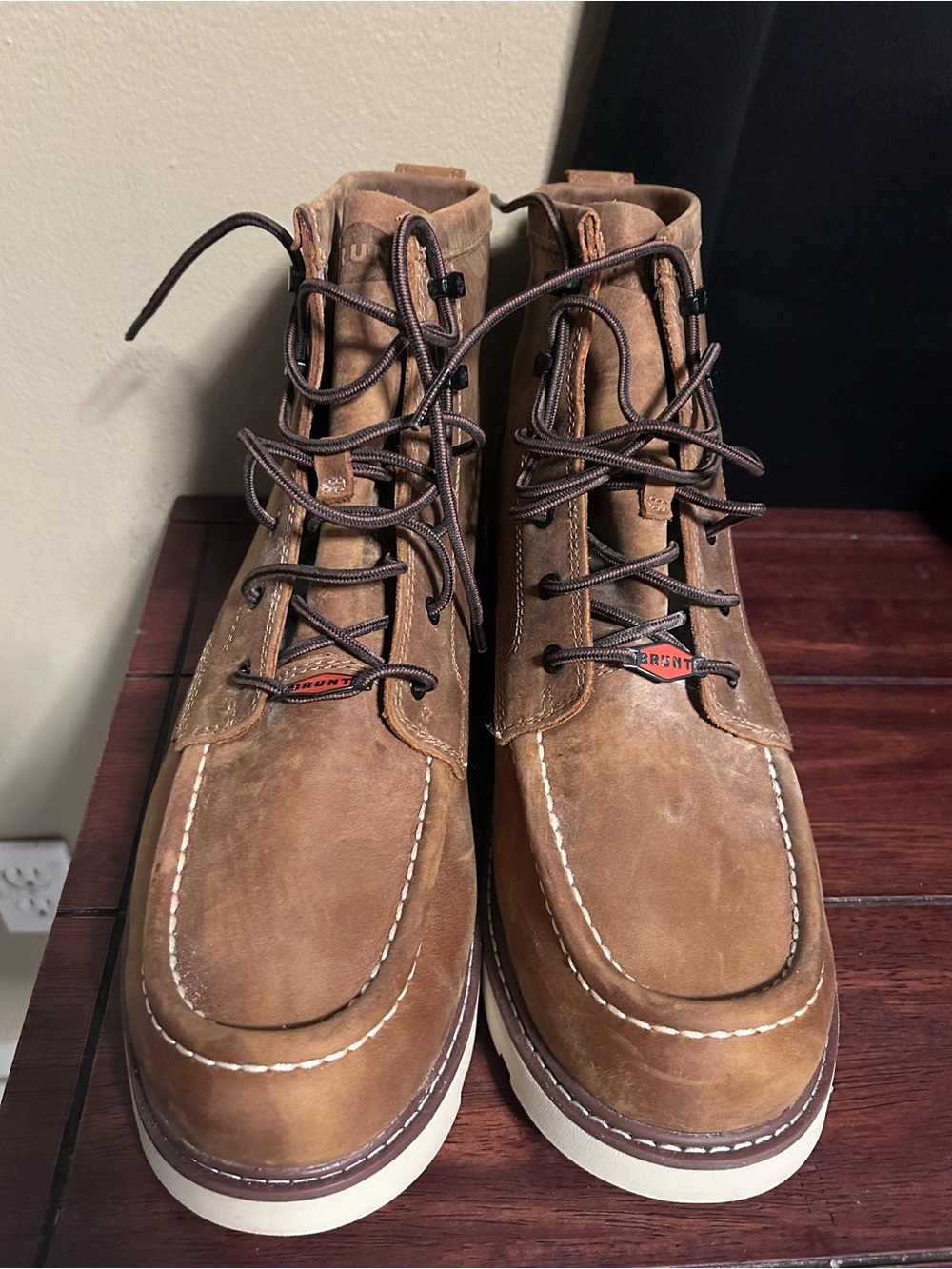 Brunt Marin Unlined Soft Toe Work Boot Slip Size 13